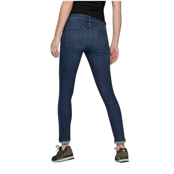 Athleta Mid Rise Skulptek Dark Wash Skinny Fit‎ Stretch Jeans Women's Size 4 - Picture 2 of 7